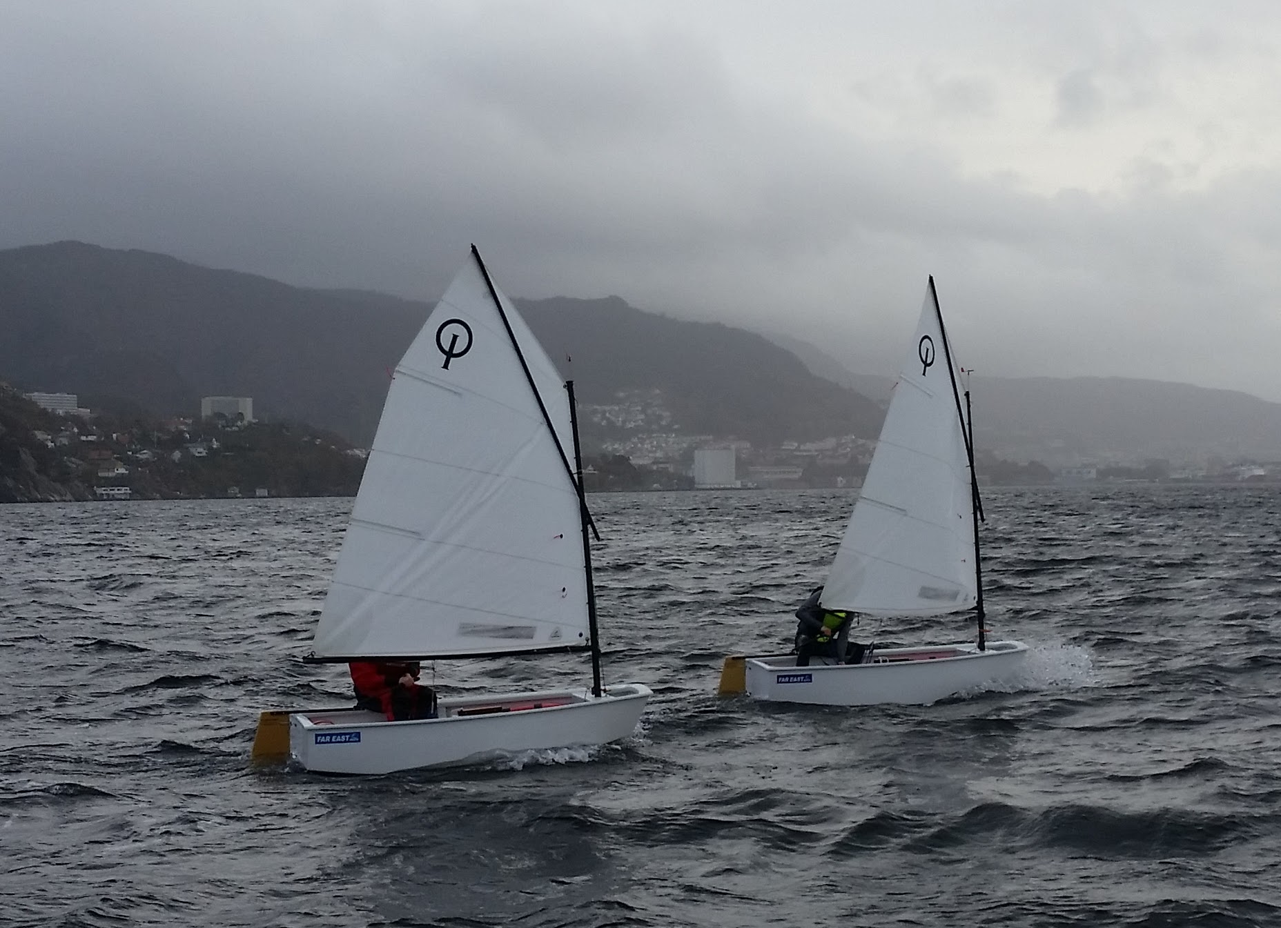 Optimist i Solnedgang