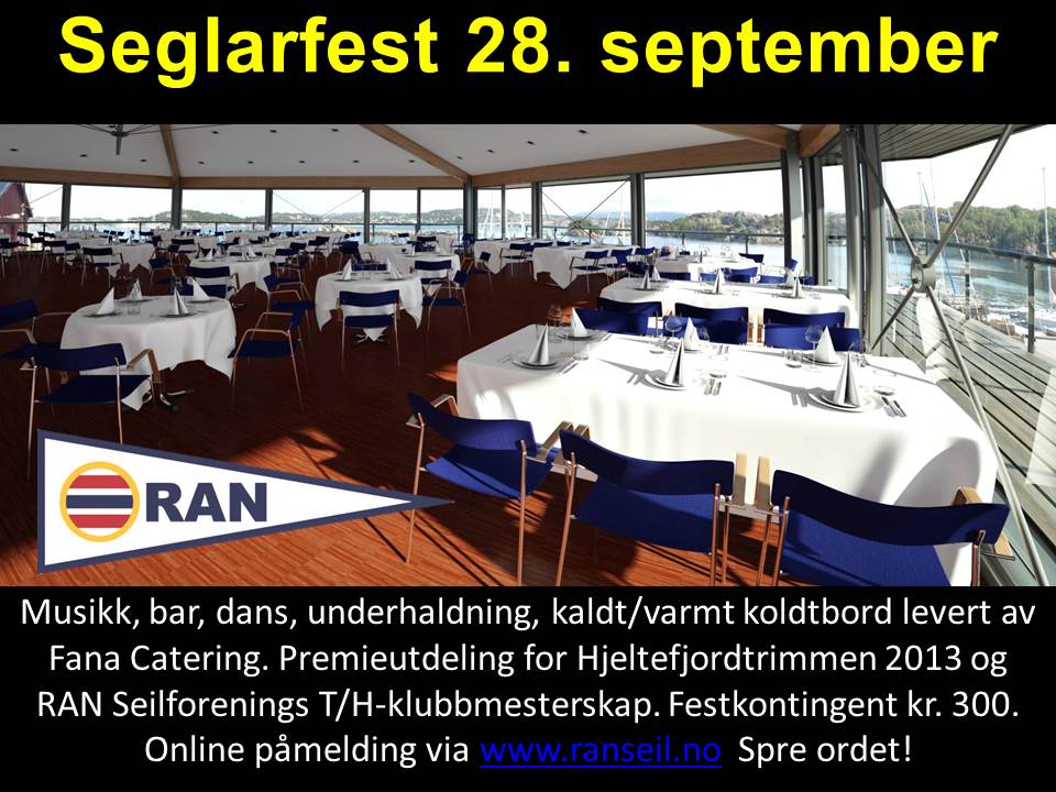 Seglarfest laurdag 28. september