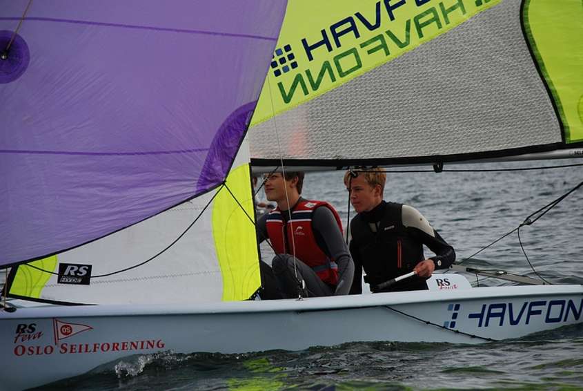 Flott seiling på Lysakerfjorden.