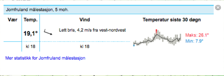 Nordnordvest på Jomfruland