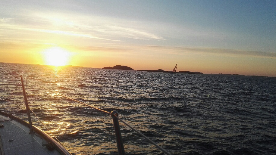 Solnedgang, stilnar vinden?