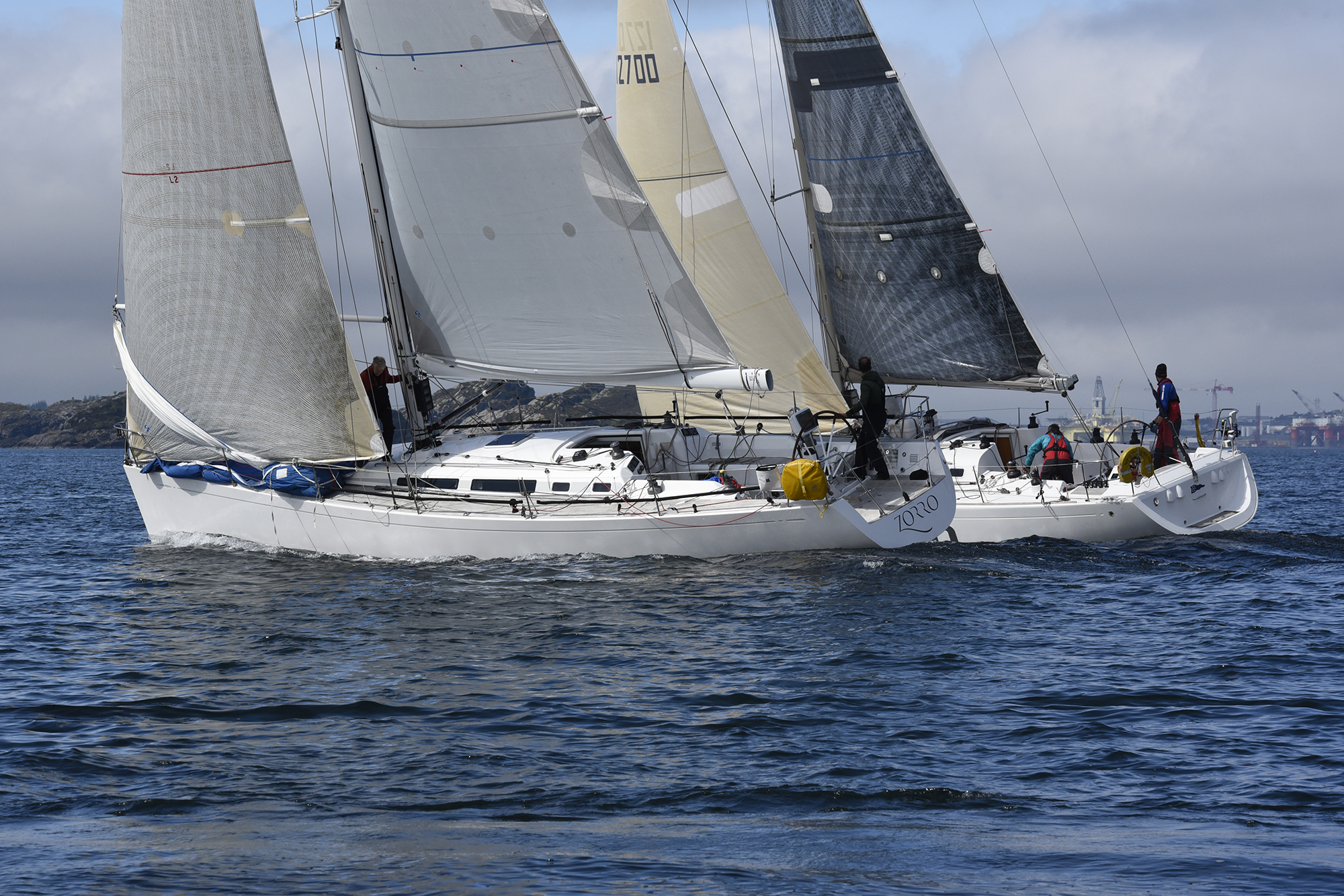 WINOCEAN i mål som nr 2 i feltet.