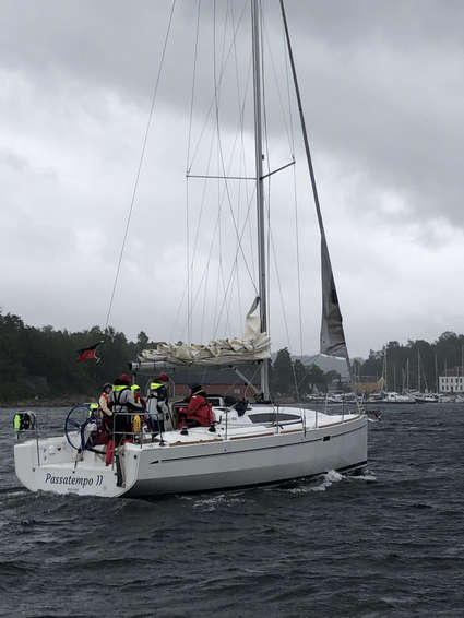 Passatempo fik nok og tok resten av seilasen i Sandspollen