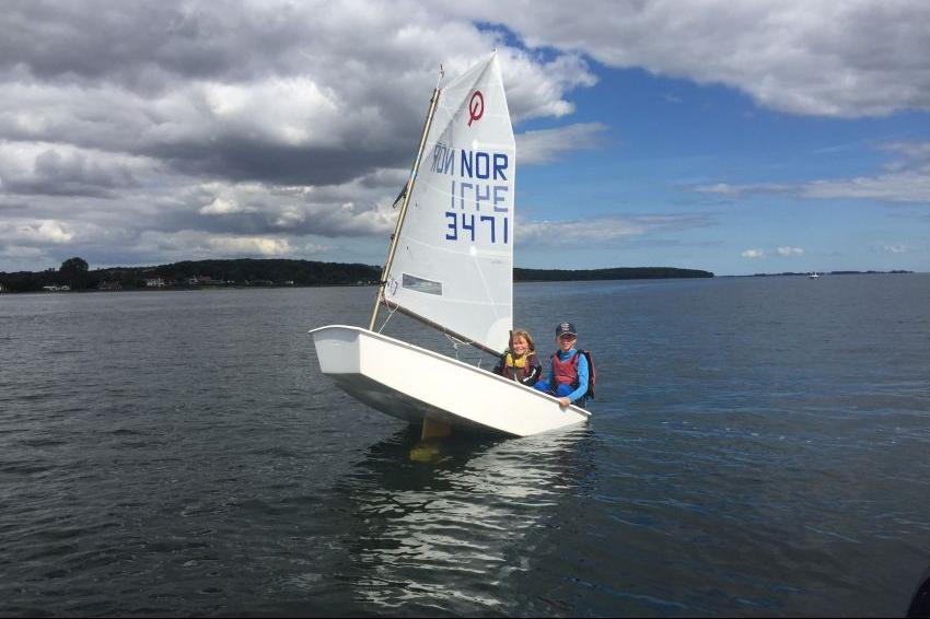 Gøy å seile to i Optimist