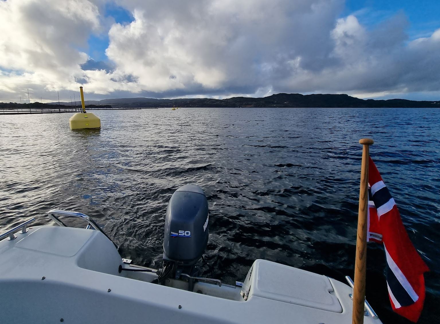 Merke 2 nord for Tangen på Lerøy