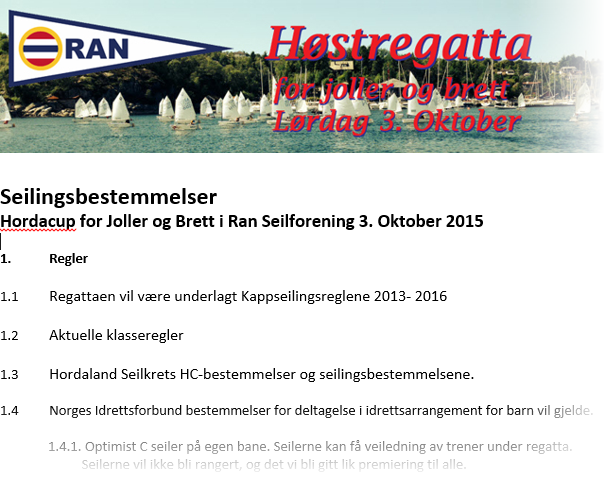 Seilingsbestemmelser