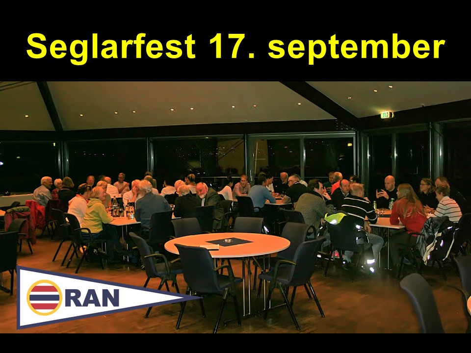 Seglarfest/premieutdeling laurdag 17. september