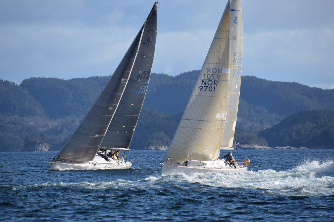 Jevn regatta på Korsfjorden