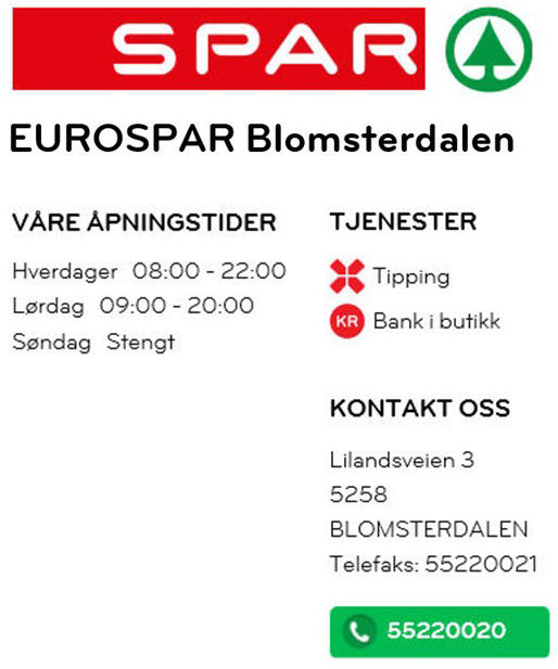 EUROSPAR Blomsterdalen
